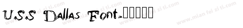 USS Dallas Font字体转换